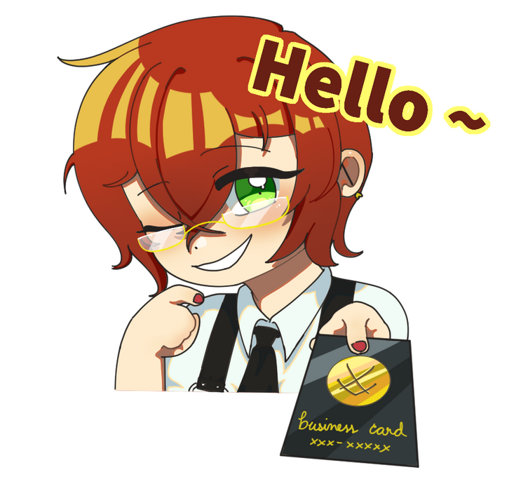 Ash handing you a business card